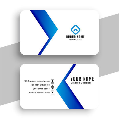 eye catching abstract business card template for corporate branding vector