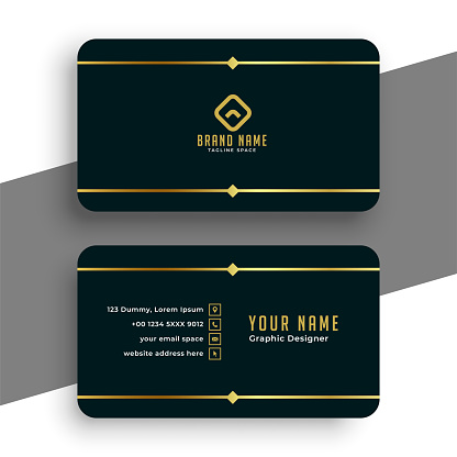 eye catching professional identity card layout for business promotion vector