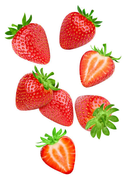 istock Fresh strawberry isolated on white background 2149340233