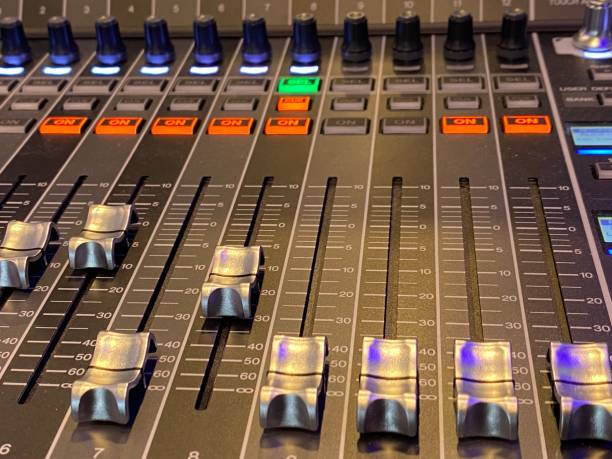 Audio and video controls in the control room
