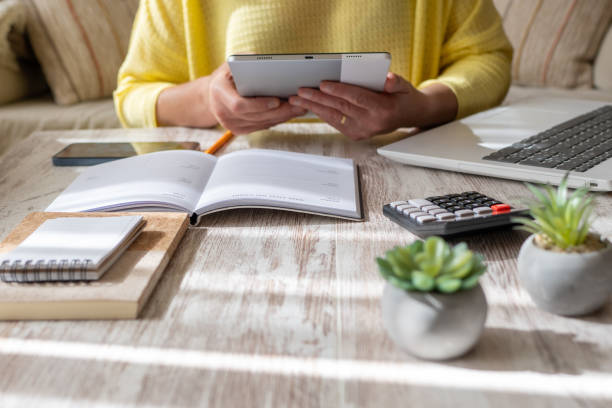 istock Self-Employed Woman Who Has a Home Office. 2149346267