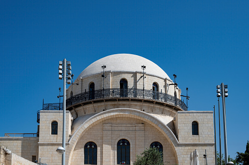 Haramban synagogue in old city of Jerusalem, Israel. High quality photo