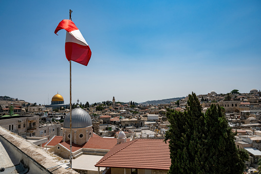 View on the landmarks of Jerusalem Old City,. High quality photo