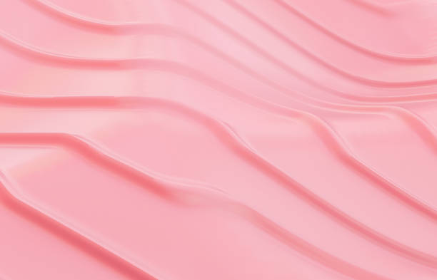 istock Abstract luxury pink geometric line curve shape background. 3d rendering. 2149360538