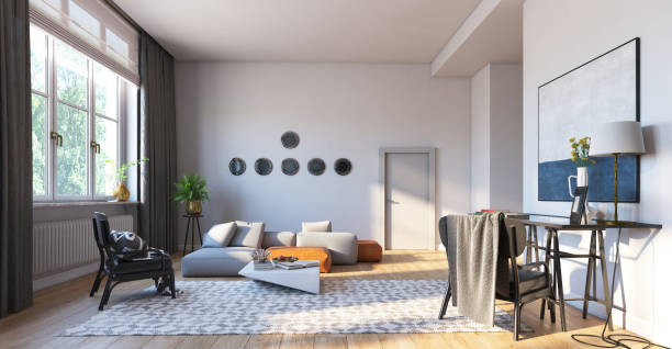 istock interior of modern bright room with white walls 2149366252