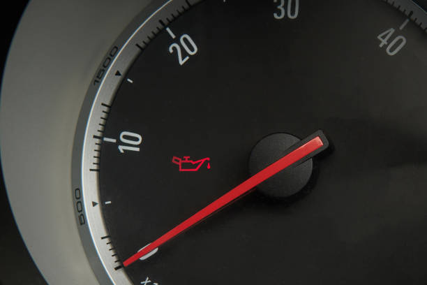 istock Oil pressure and low oil error light illuminated on dashboard 2149370407