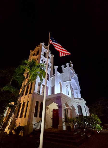 Spring Night at the St. John's Episcopal Church in Key West, FL.
