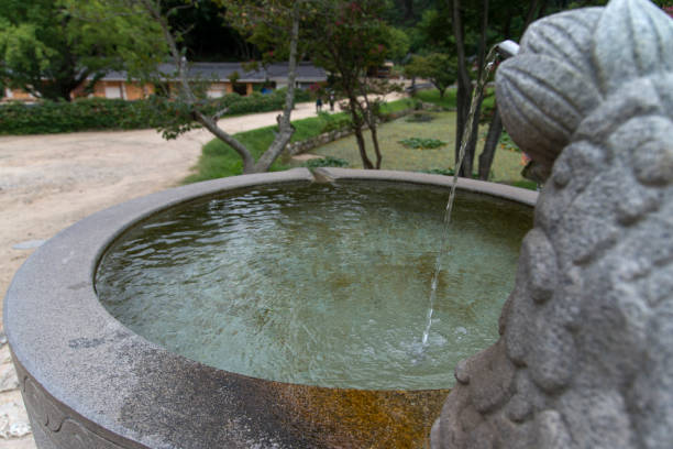 istock View of the stone in the Buddhist temple 2149371830