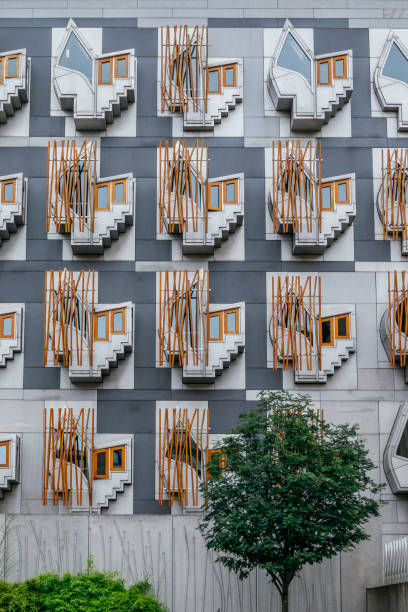 istock Pattern of Scottish Parliament Building windows, Edinburgh 2149373748