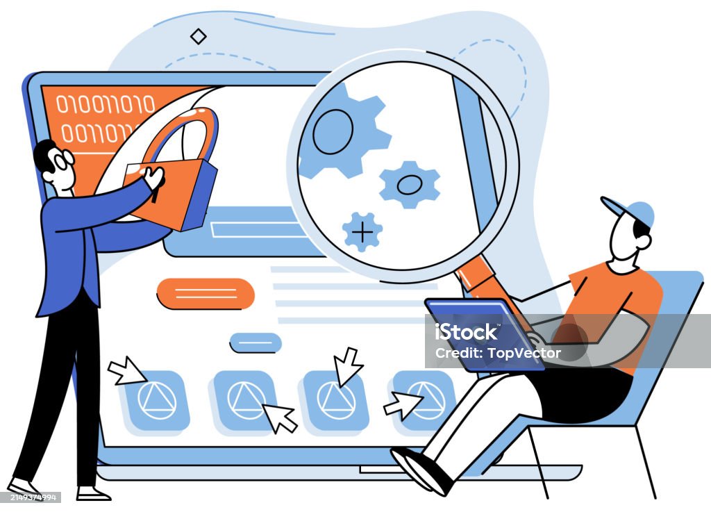 Application Testing Metaphor Vector Application Testing Last Pit Stop ...