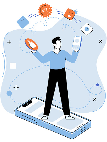 Application Testing Metaphor Vector App Test Proving Ground Where Apps ...
