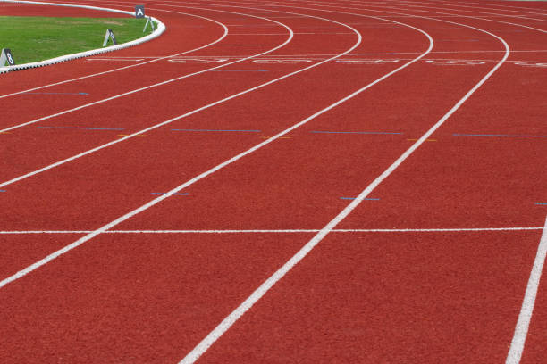 istock Background scene running field in the stadium. 2149380648