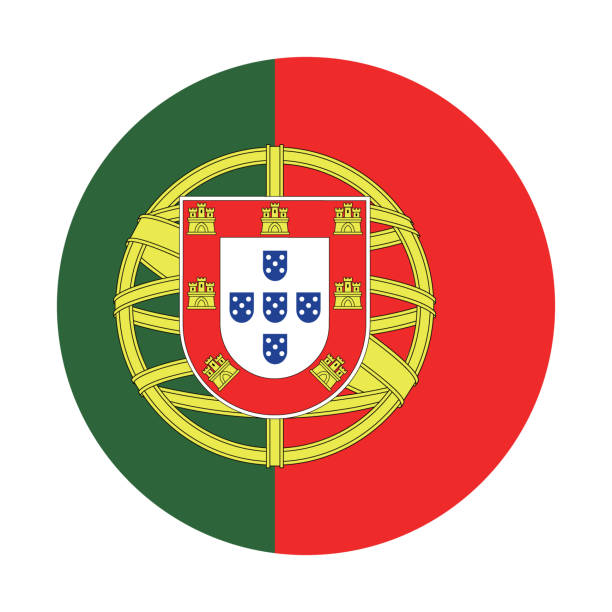 istock Portugal flag. Button flag icon. Standard color. Round button icon. The circle icon. Computer illustration. Digital illustration. Vector illustration. 2149383163