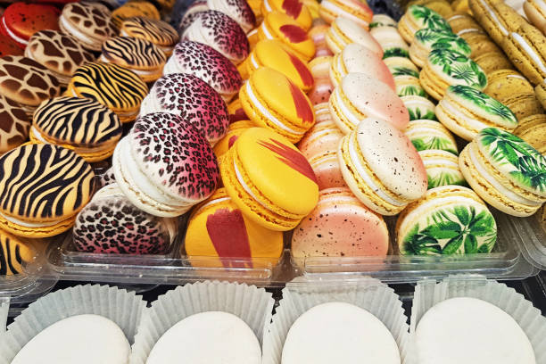 istock French colorful macaroon background close up 2149391880