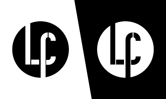LC, CL letter logo template with circle shape