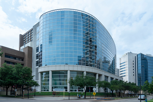 Houston, Texas, USA - April 7, 2024: Texas Heart Institute at St. Luke's Health, The Denton A. Building in Houston, Texas, USA.