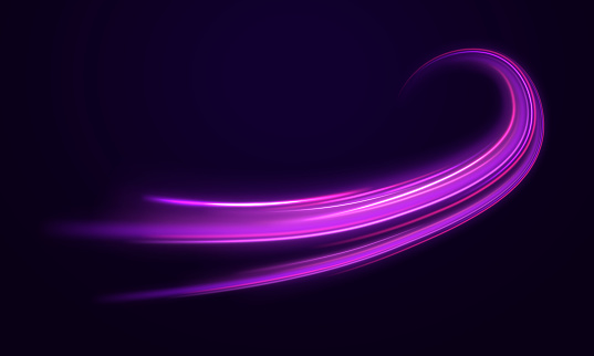 Spiral Magic Vortex Light Effect With Glow Vector Stock Illustration ...