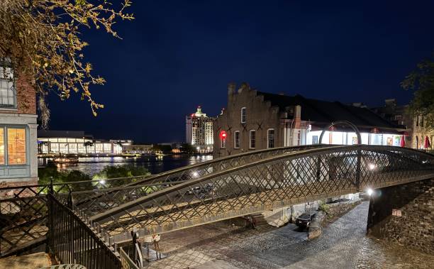 istock Factors Walk Bridge in Savannah Georgia 2149395112