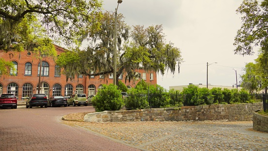 Ramp to Factor's Walk and historic River Street in Savannah Georgia