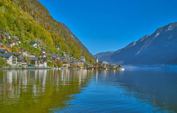 istock Halstatt , an alpine village on the lake 2149401199
