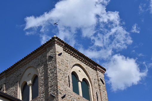 View of the facade from the church 'Nuestra Señora del Pilar' in Fray Bentos, Uruguay