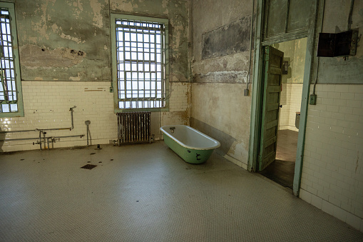 Bathroom in Alcatraz prison