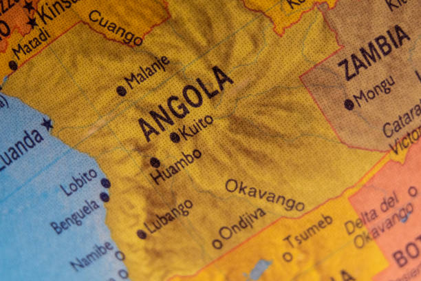 istock ANGOLA Word Map Globe Close-up Kuito Geography Teaching Ideas 2149412173