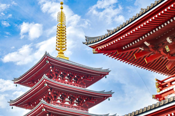 fotografii de stoc, fotografii și imagini scutite de redevențe cu asakusa five-story pagoda - five story pagoda