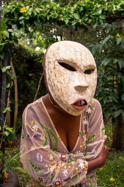 istock A young woman wearing a mask 2149416757