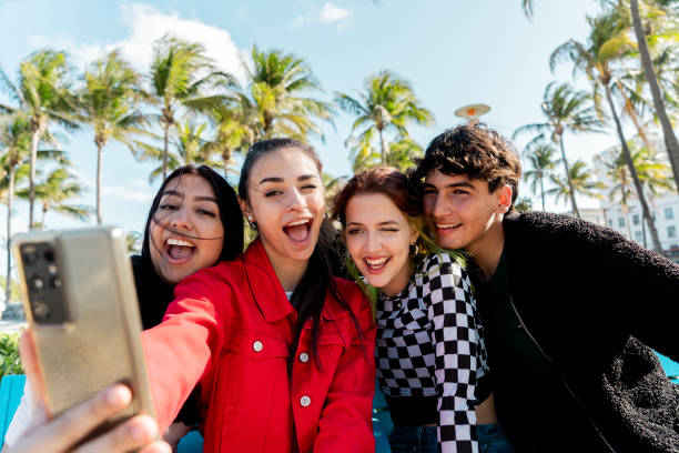 istock Friends taking a selfie outdoors 2149421587