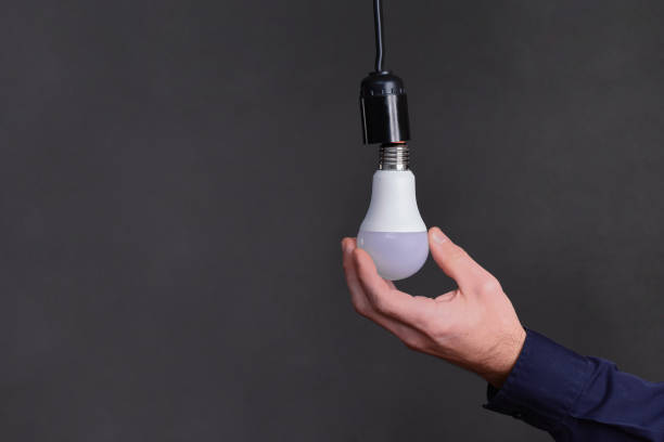 istock Installation of an LED lamp 2149424711