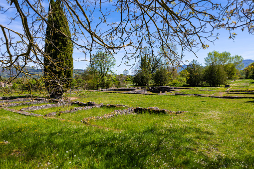Archaeological remains of Roman baths in Saint-Bertrand-de-Comminges