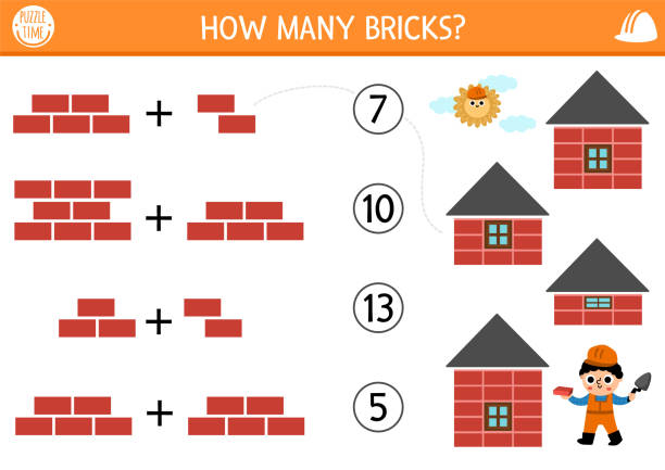 Counting Visuals Blocks 120+ Kids Counting Blocks Stock Illustrations, Royalty-Free Vector ...