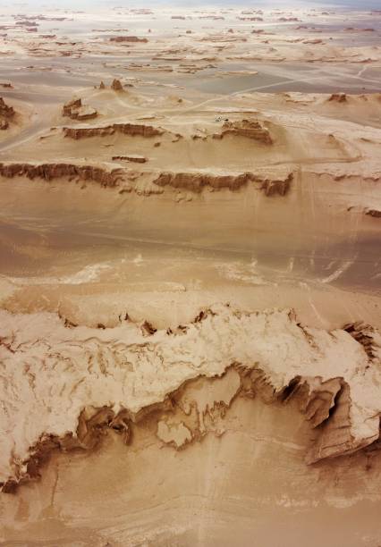 istock Yardang (Kalut)  in the Lut Desert from above 2149429154