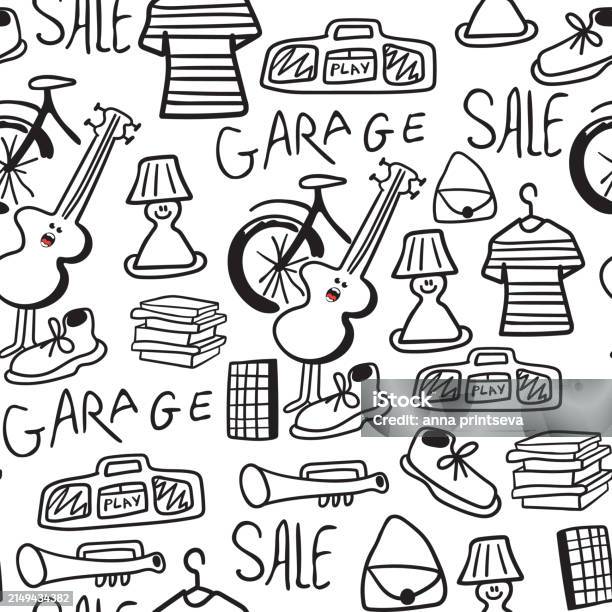 Garage Pattern Garagepatterns Stock Illustration - Download Image Now - Advertisement ...