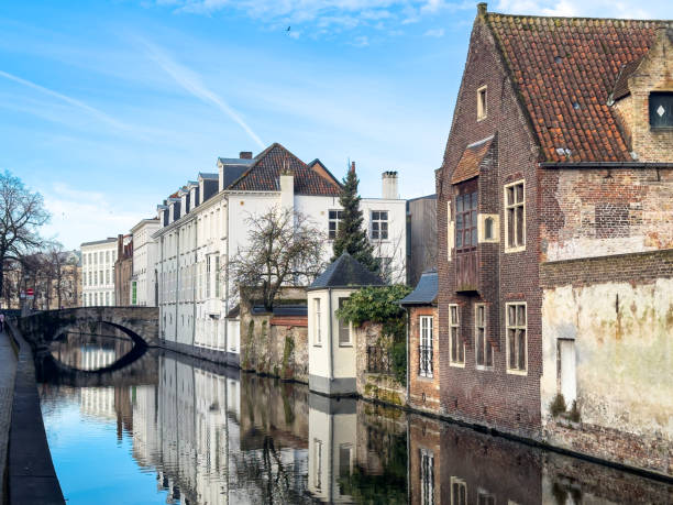 istock Bruges, Belgium historic canals and house at daytime 2149434484