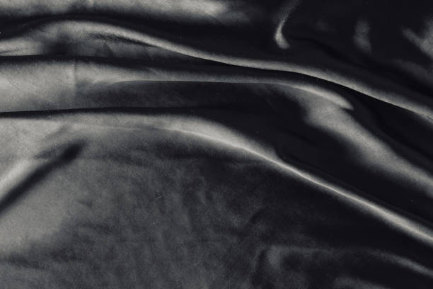 istock Smooth elegant dark black satin texture can use as abstract background. Luxurious background design 2149440117