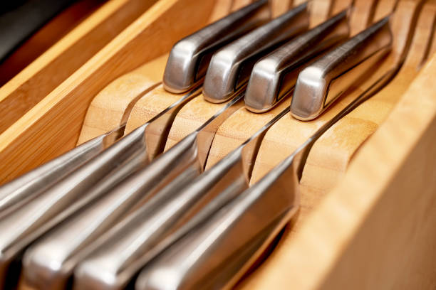 istock Close up of Cutting Knives in a drawer 2149444851