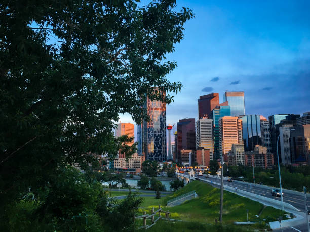 istock Centre Street Bridge dusk 2 2149447056