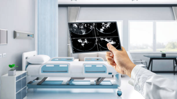 istock Doctor or sonographer with x-ray film 2149447390