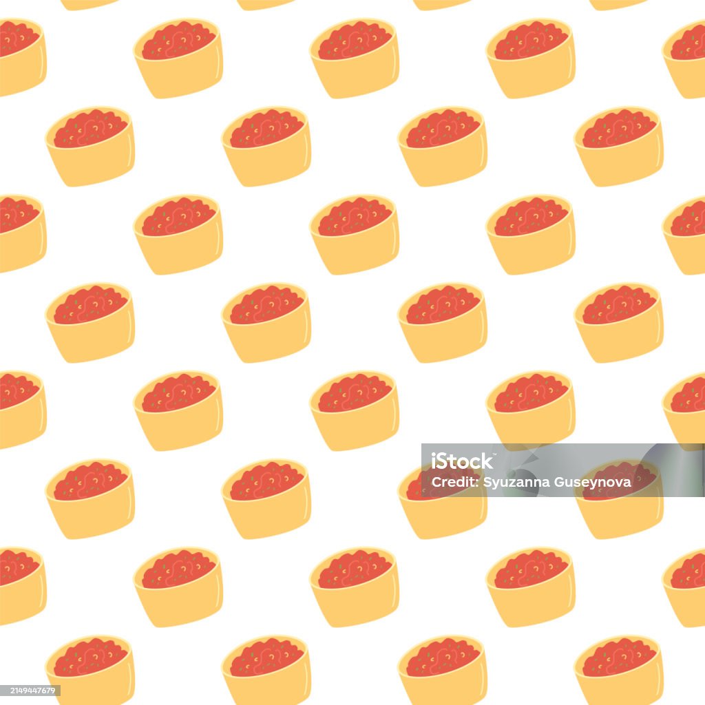 Salsa Horizontal Pattern Salsa Sauce Seamless Pattern Traditional Mexican Cuisine Simple Repeat ...
