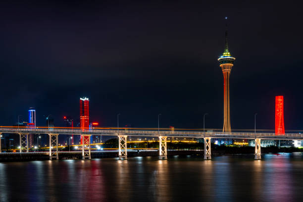 October 2024, Las Vegas, Nevada, United States: The Venetian Resort is seen illuminated at night along the Las Vegas Strip, with its replica canals, gondolas, and surrounding hotels filled with lights and visitors.