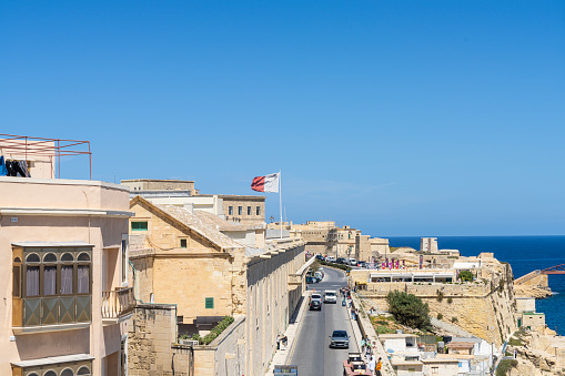 Valletta, Malta, April 03, 2024. a panoramic view of the city center