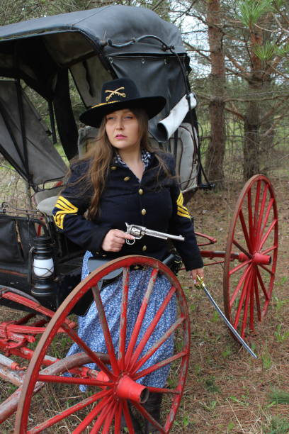 istock female Union Soldier American civil war 2149449334