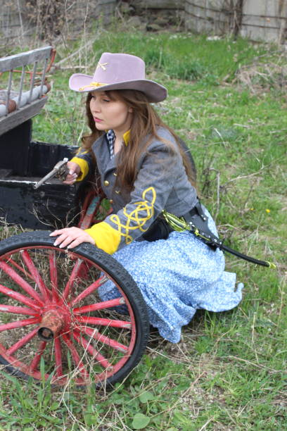 istock Female confederate Soldier US civil War 2149449630