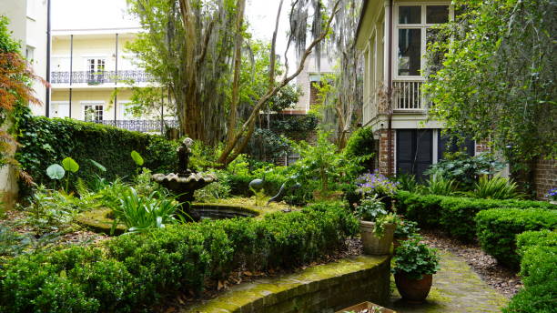 istock Lush Green Courtyard in Savannah Georgia 2149454780