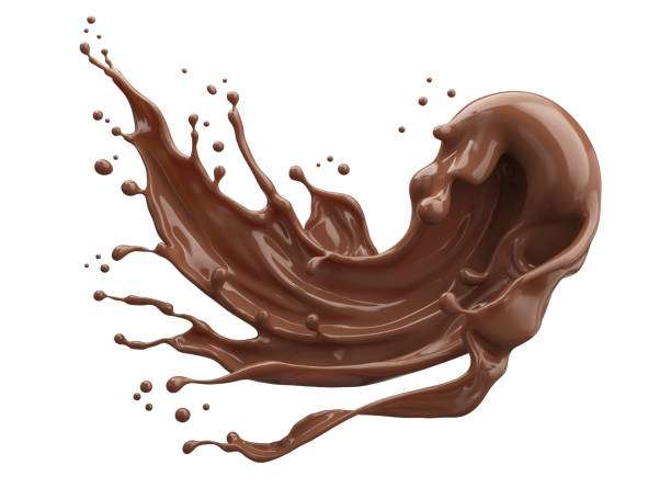 istock splash of hot coffee or chocolate. 2149457097