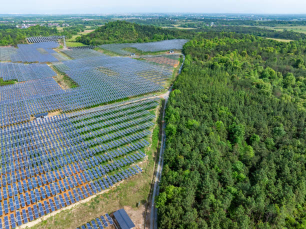 istock Photovoltaic panel aerial photography 2149457274