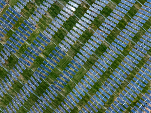 istock Photovoltaic panel aerial photography 2149457341