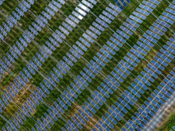 Photovoltaic panel aerial photography